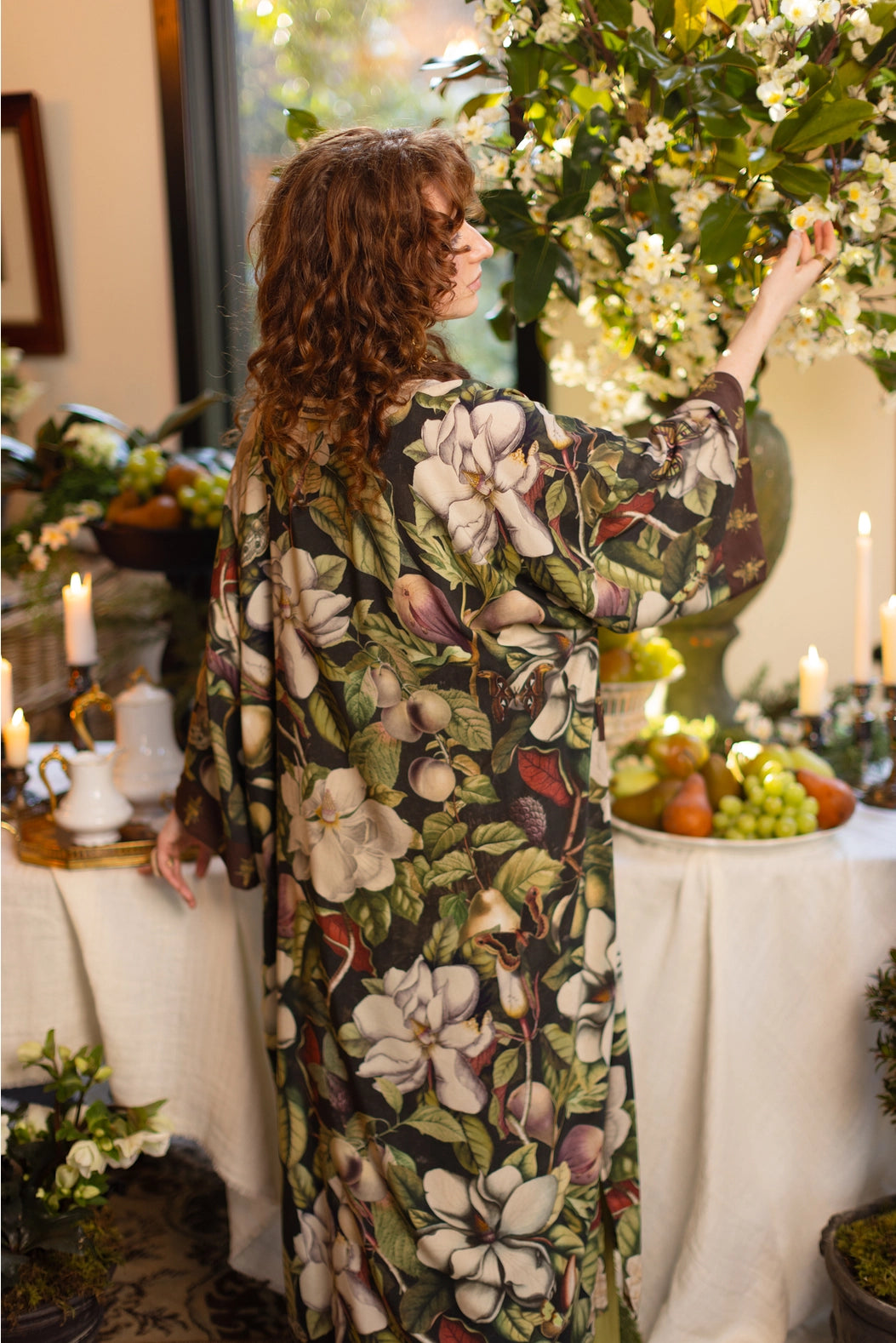 Opera Duster Kimono Robe . Fleur de Lune