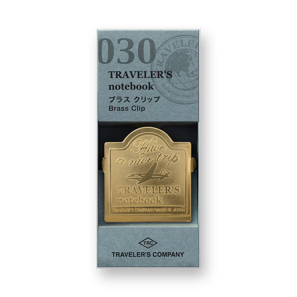 Brass Clip Airplane 030 . Travelers Journal