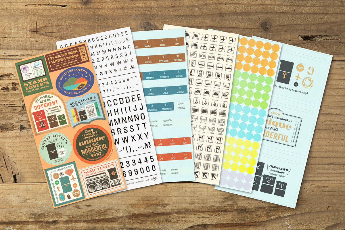 Traveler's Notebook 2027 Diary Sticker Set