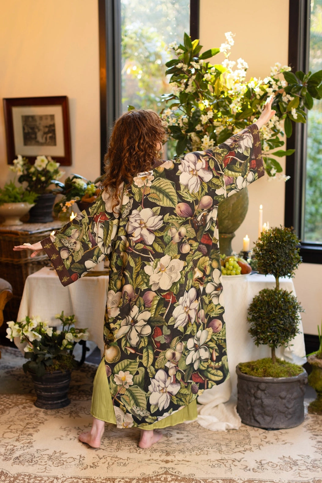 Opera Duster Kimono Robe . Fleur de Lune