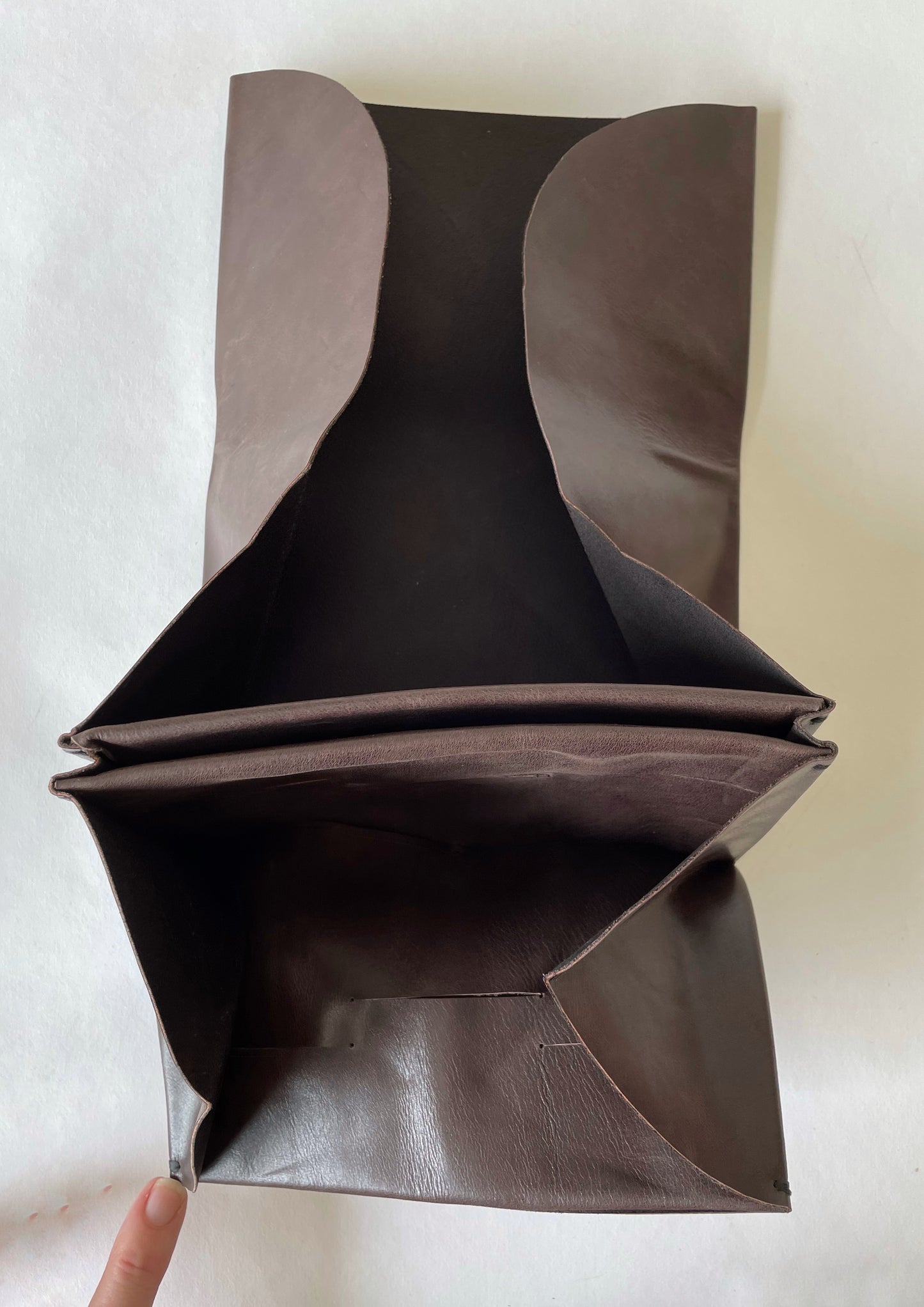 Origami Wallet . Large . Chocolate