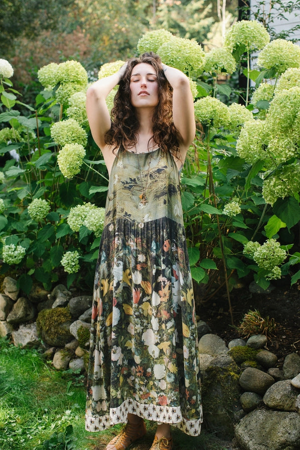 Slip Dress . I Dream In Flowers