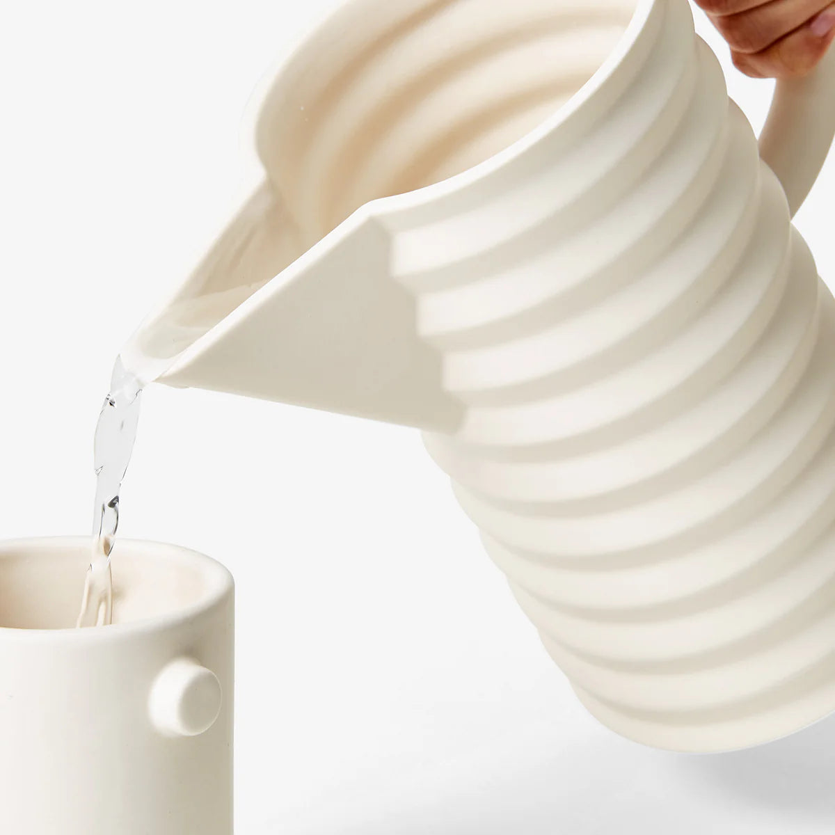 Pleated Pitcher