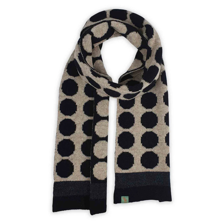 Australian Made Lambswool Scarf . Velvet . Black