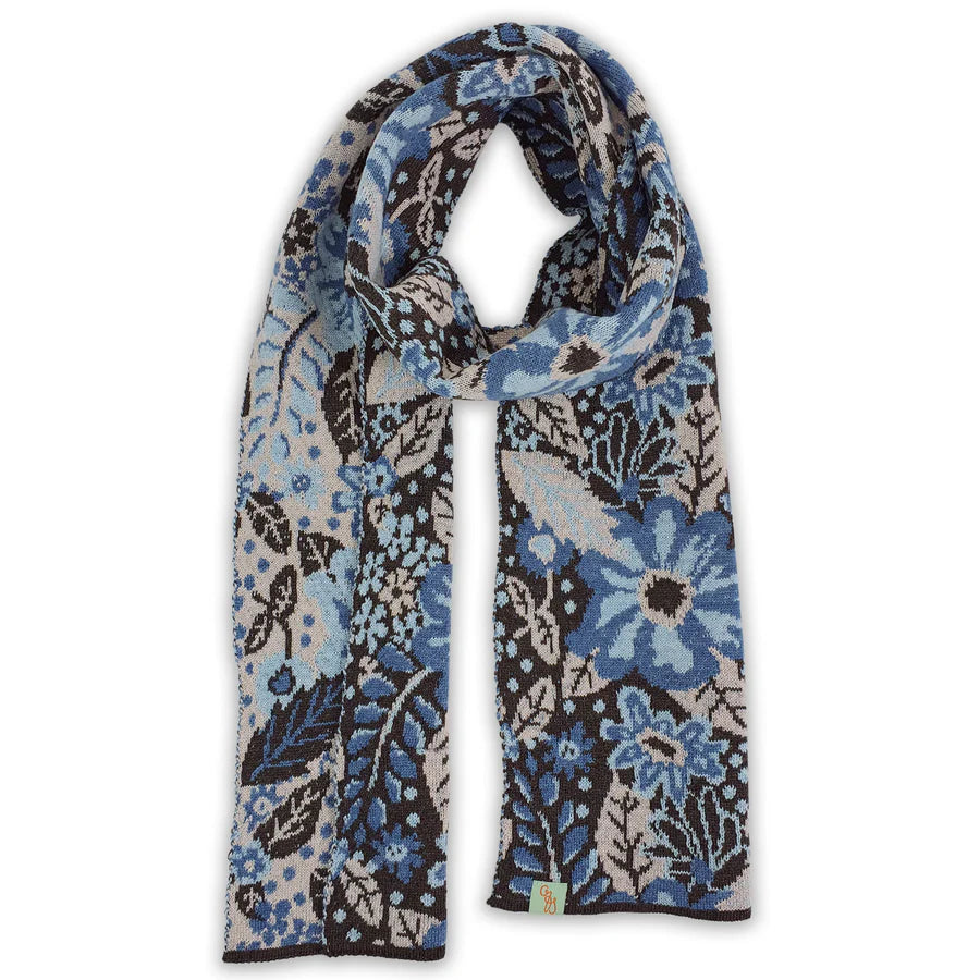 Australian Made Merino Wool Scarf . Bliss . Wedgewood Blue