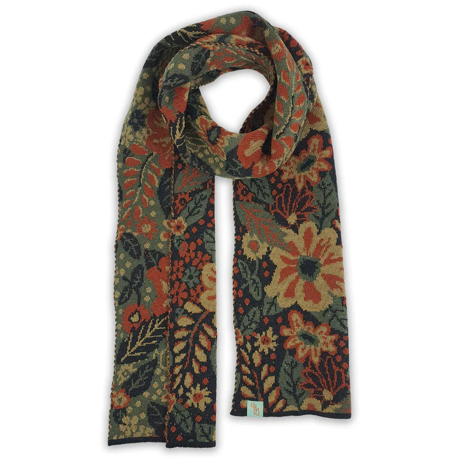 Australian Made Merino Wool Scarf . Bliss . Flaxen Mustard