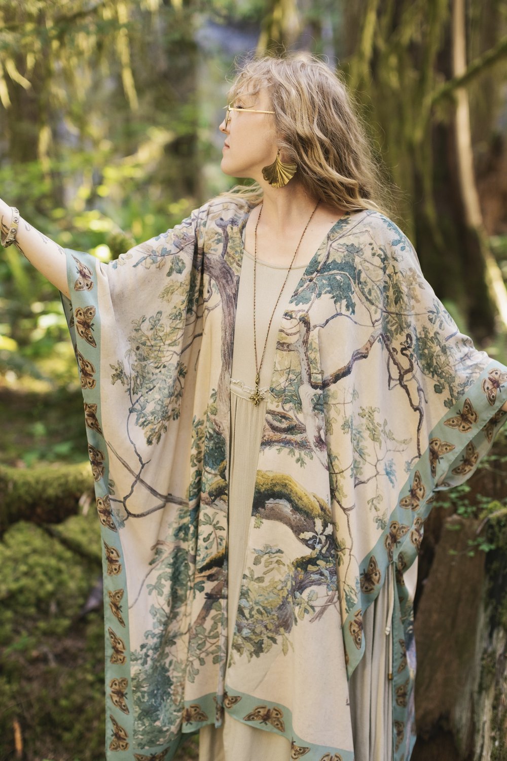 Duster Kimono Robe . Earth + Sky