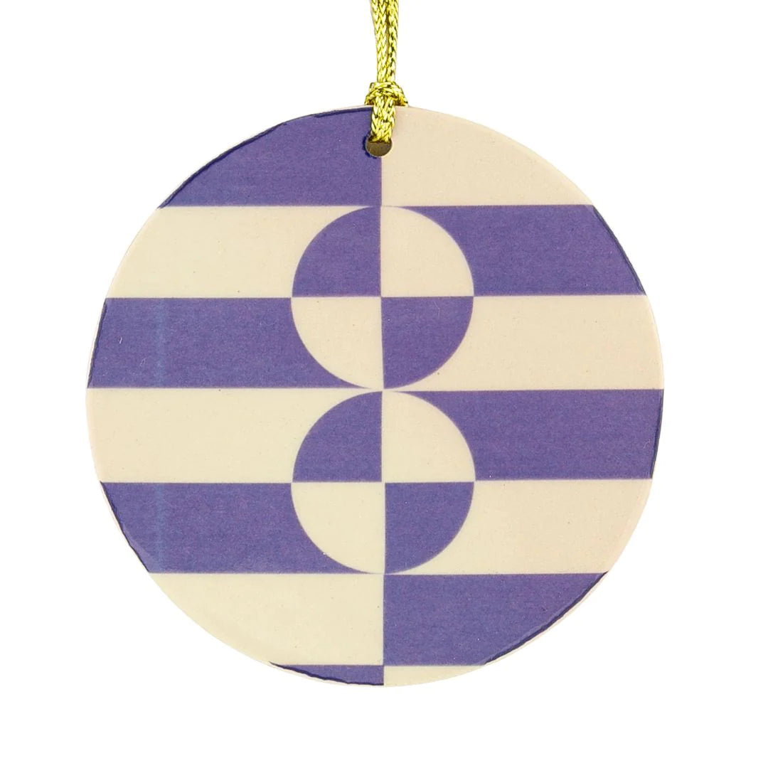 Handmade Ceramic Christmas Ornament . Holiday