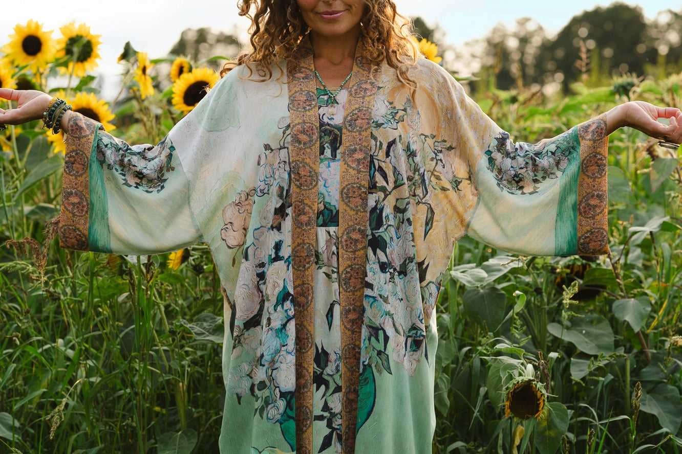 Opera Duster Kimono Robe . I Paint My Dream