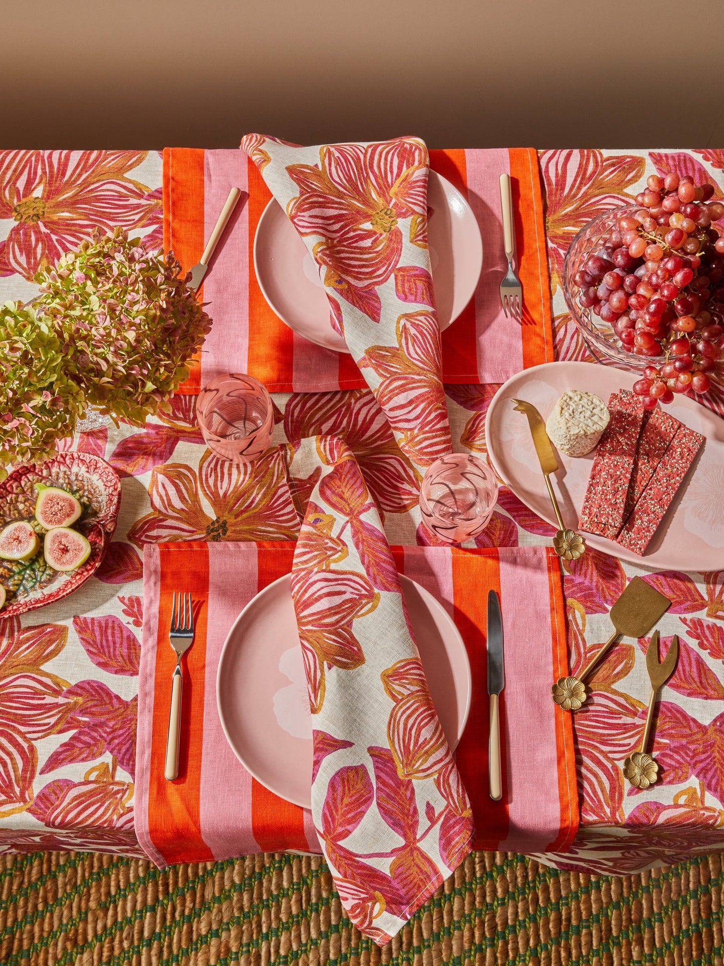 Napkin . Azalea Pink Floral ARRIVING SOON