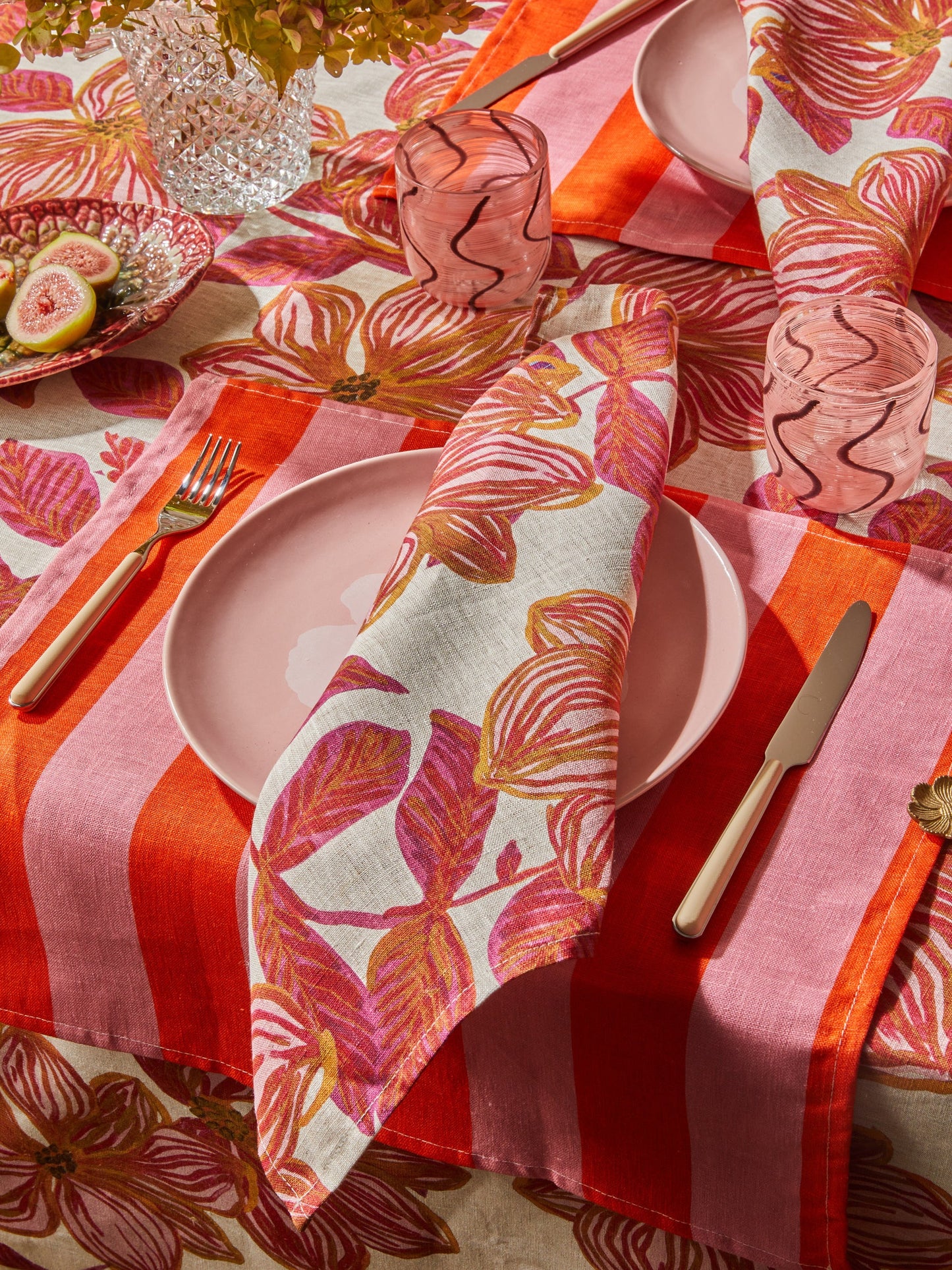 Napkin . Azalea Pink Floral ARRIVING SOON