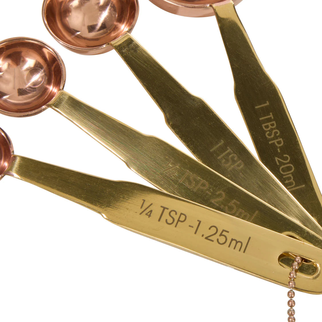 Copper + Brass Measuring Spoon Set