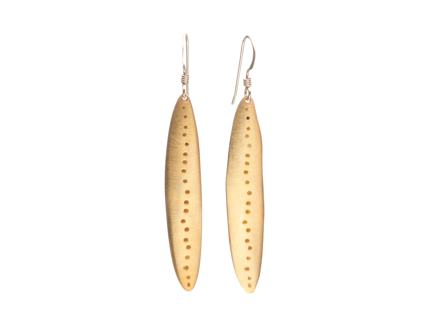 Earrings . Dimple Drop Gold