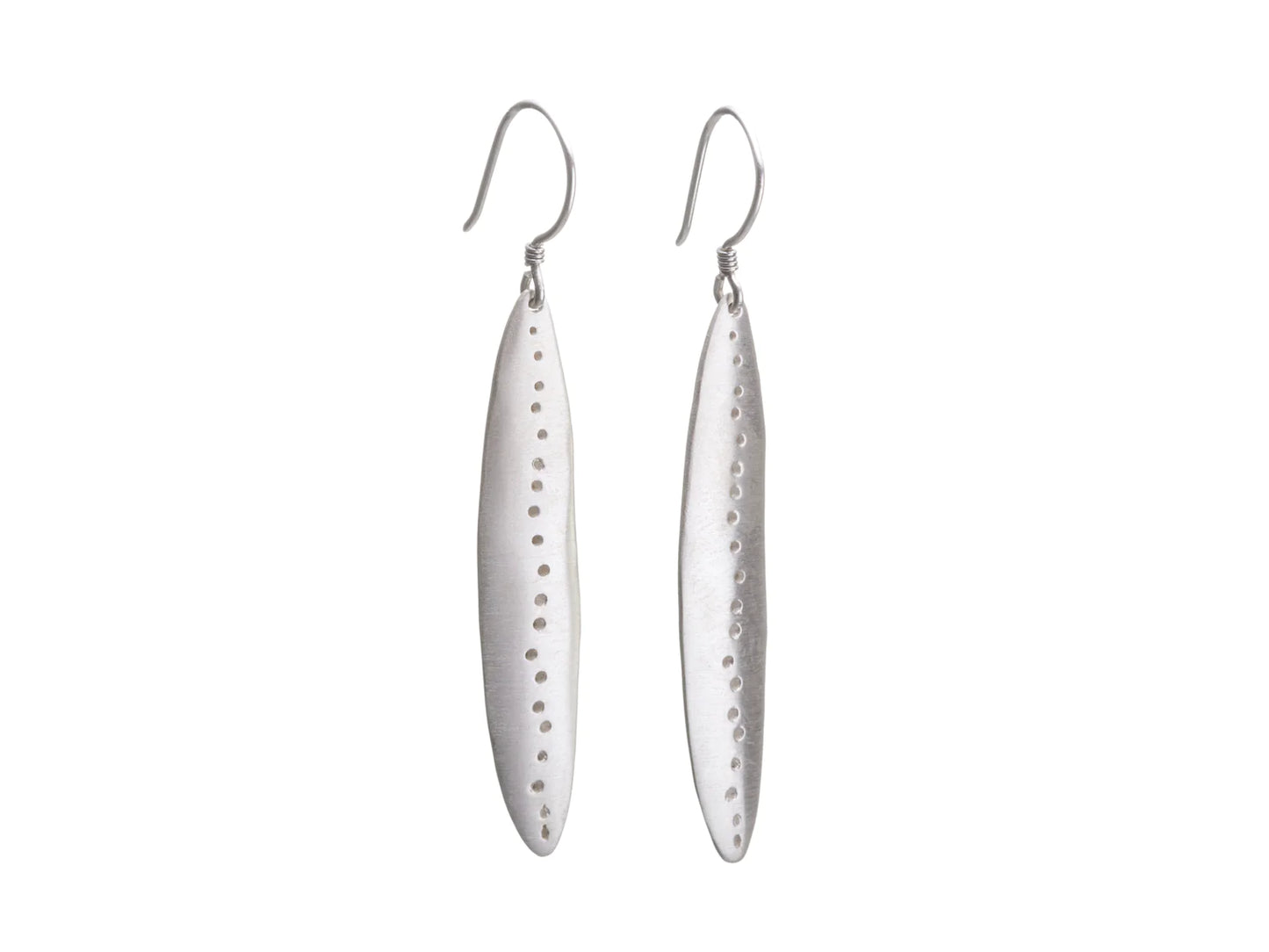 Earrings . Dimple Drop Silver