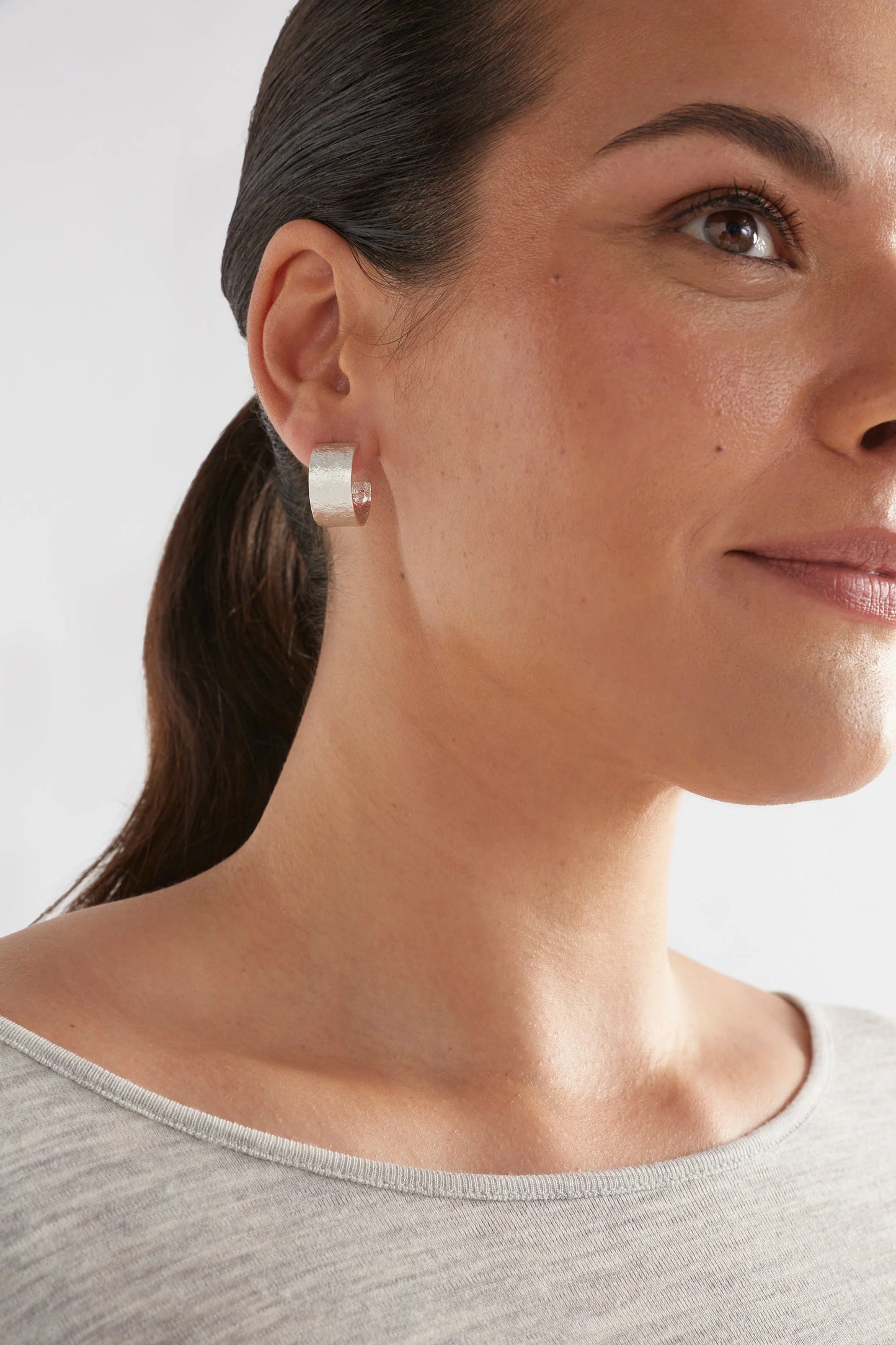 Earrings . Gild Hoop . Silver