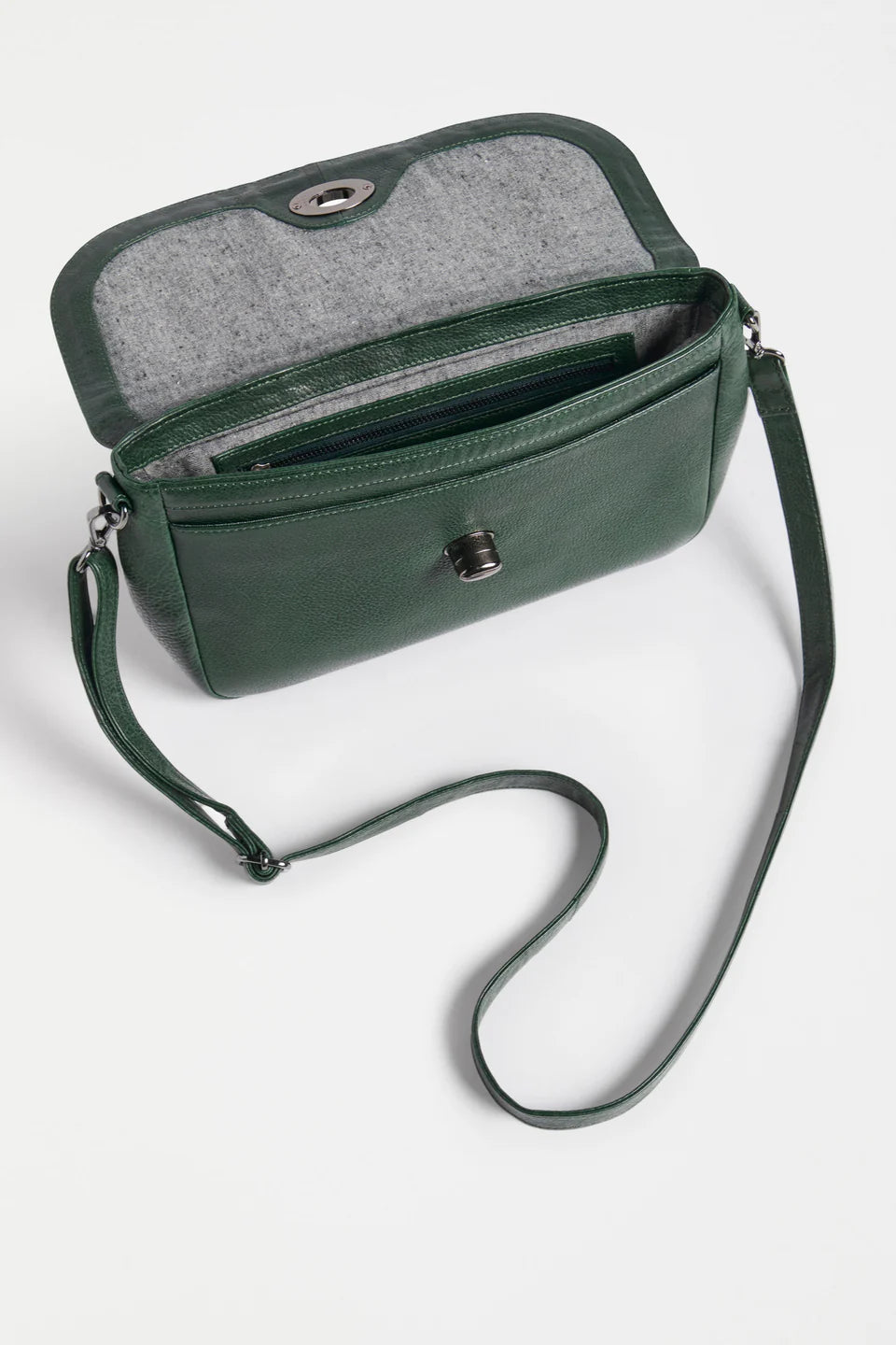 Unden Crossbody Bag . Forest Green