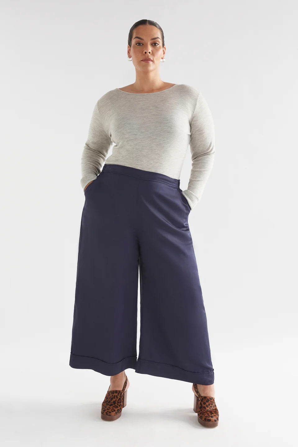 Wide Leg Culotte . Moonlight