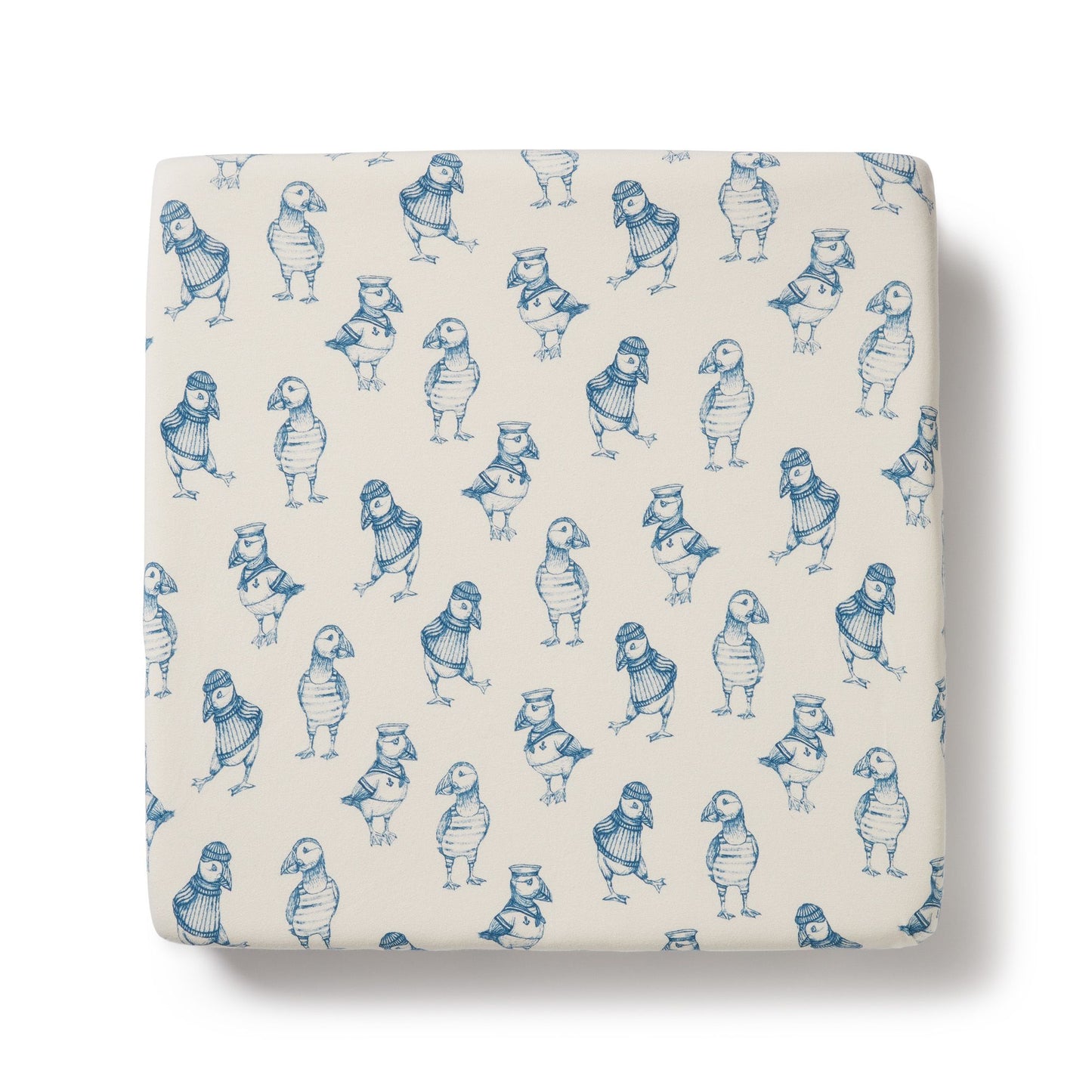 Organic Cotton Fitted Cot Sheet . Petit Puffin