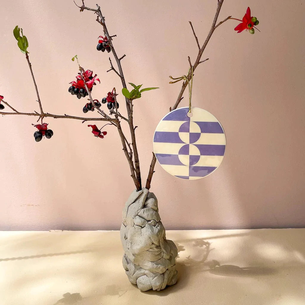 Handmade Ceramic Christmas Ornament . Holiday