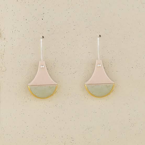 Urn Drop Earrings . White . Erin Lightfoot