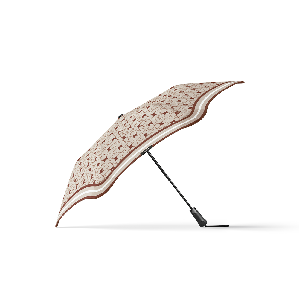 Blunt Metro Umbrella . Limited Edition . Karen Walker Monogram . Chestnut