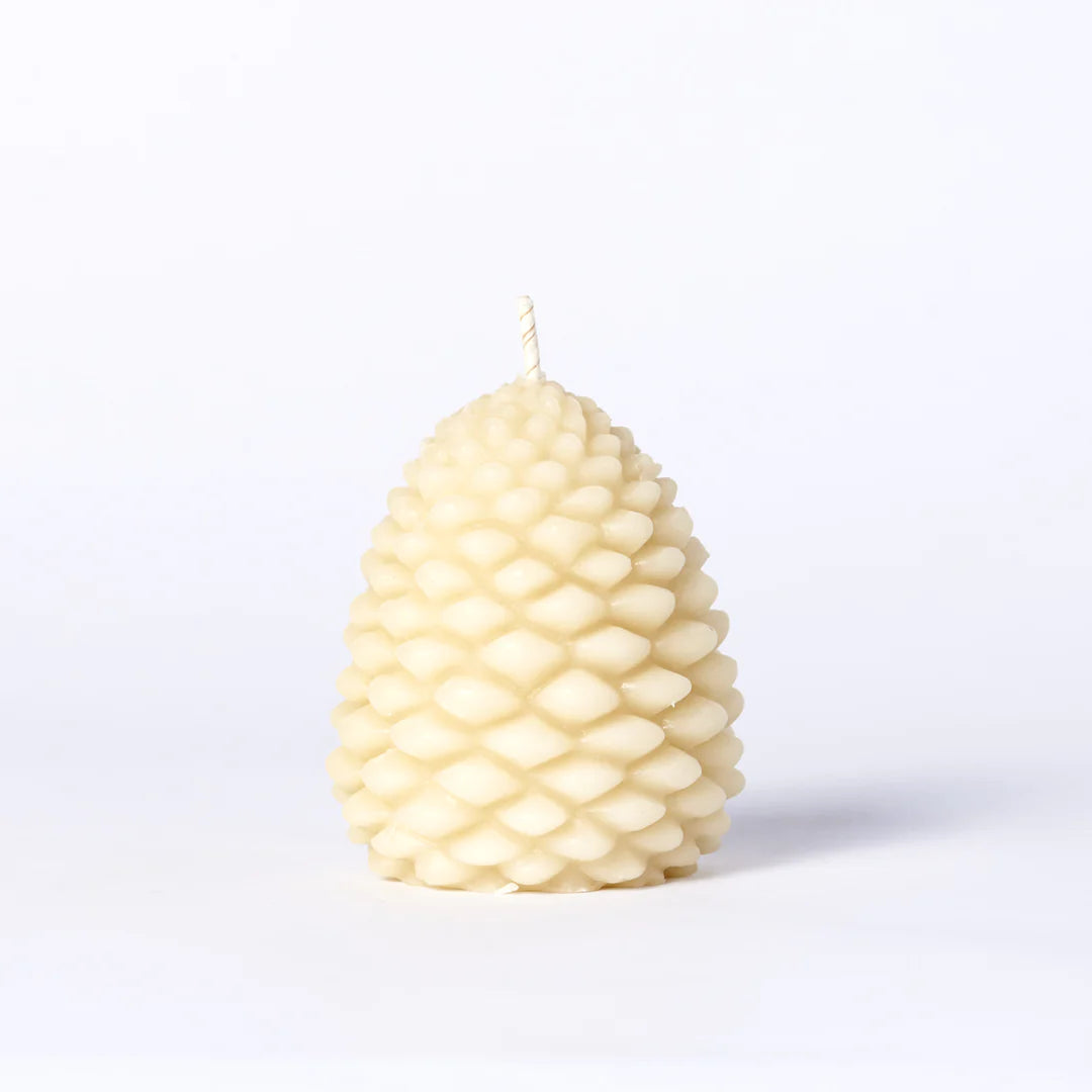 Australian Beeswax candles . Pine Cone . Large
