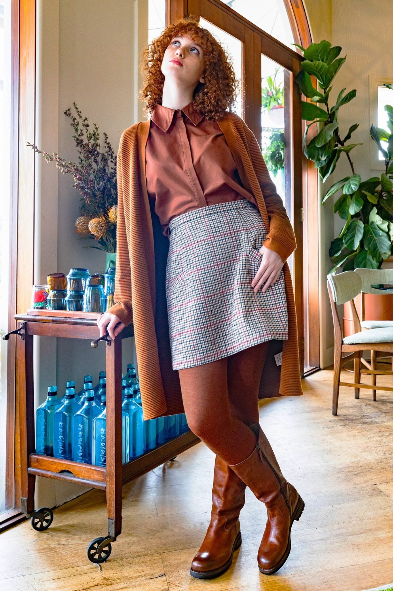 Wool Tights . Luxe . Toffee