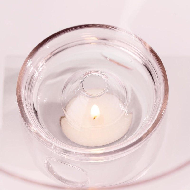Sensory : Glass Oil Burner . Limited Edition Rose
