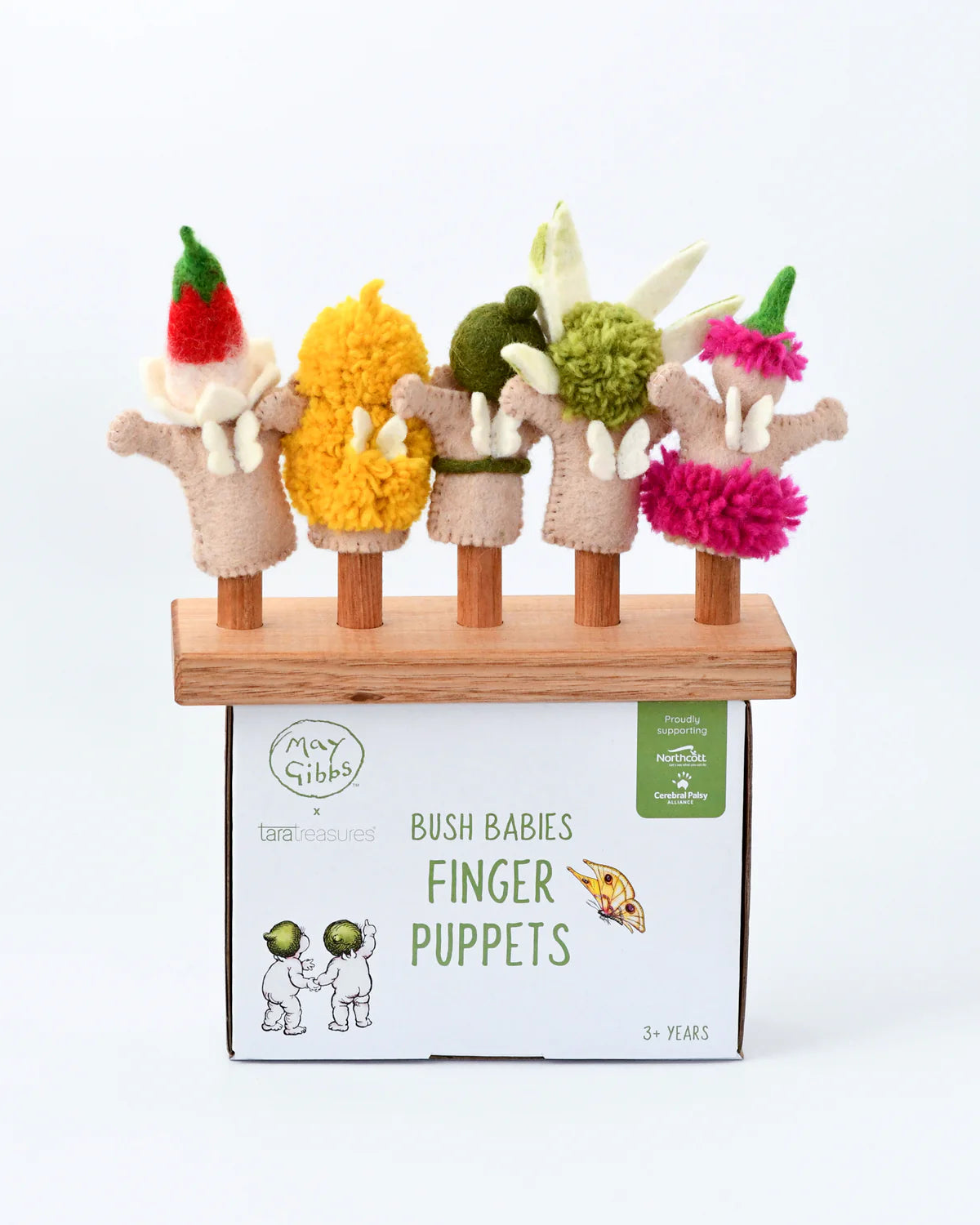 Felt Finger Puppets . May Gibbs Bush Babies . More arriving soon!