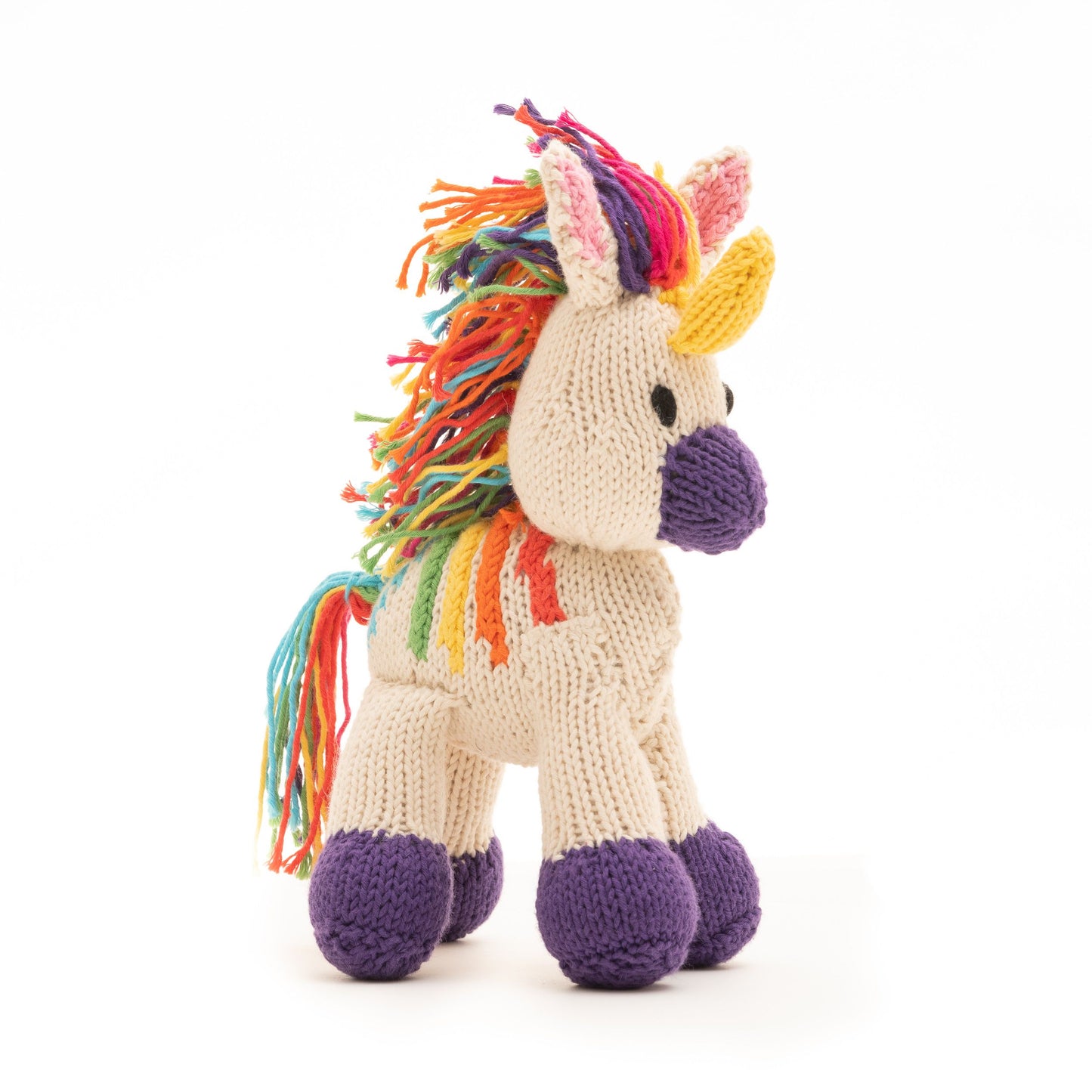 Hand Knitted Organic Cotton Unicorn