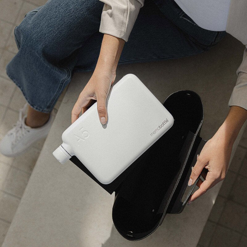 Memobottle . A5 Stainless Steel . White