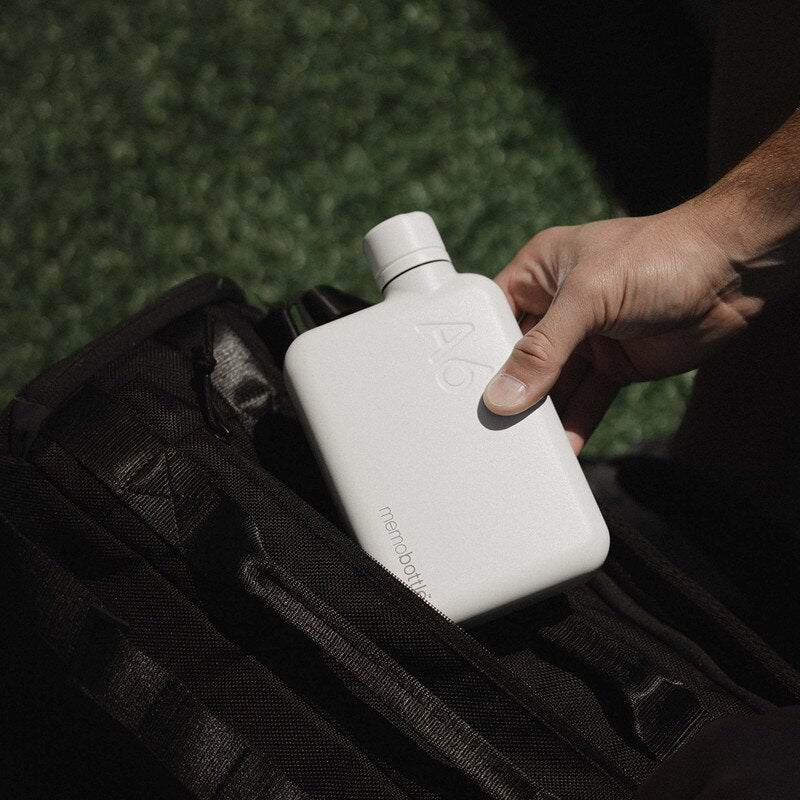 Memobottle . A6 Stainless Steel . White