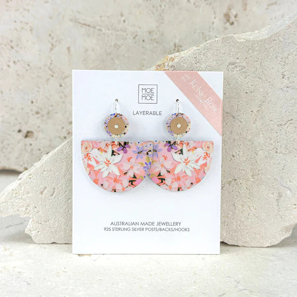 Kelsie Rose . Whimsical . Large Bell Circles Drop Earrings