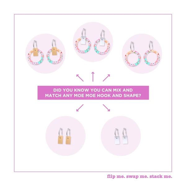 Kelsie Rose . Whimsical Blooms . Small Orbit Hoop Earrings
