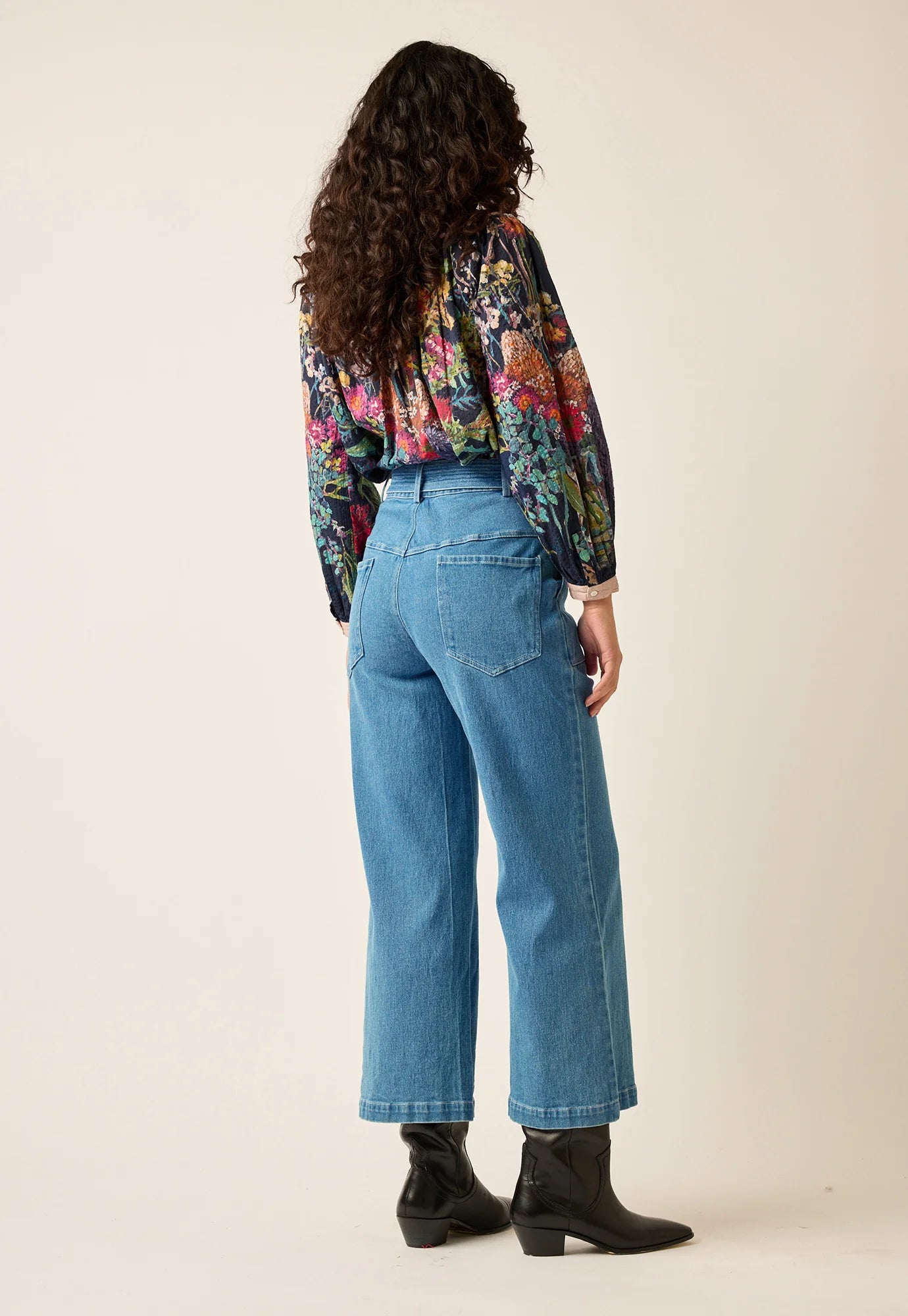 Pant . Josie Wide Leg . Light Denim .