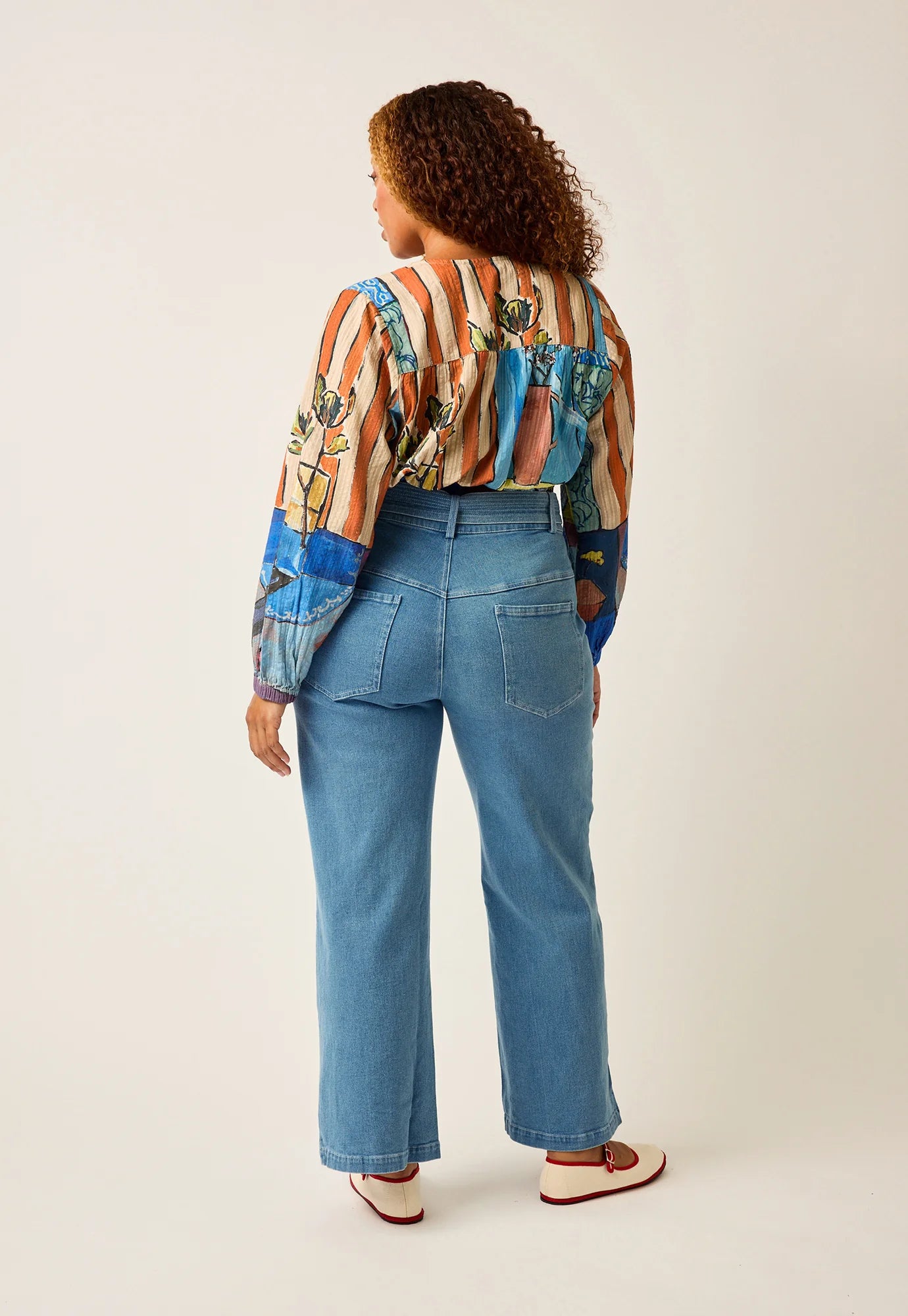 Pant . Josie Wide Leg . Light Denim .