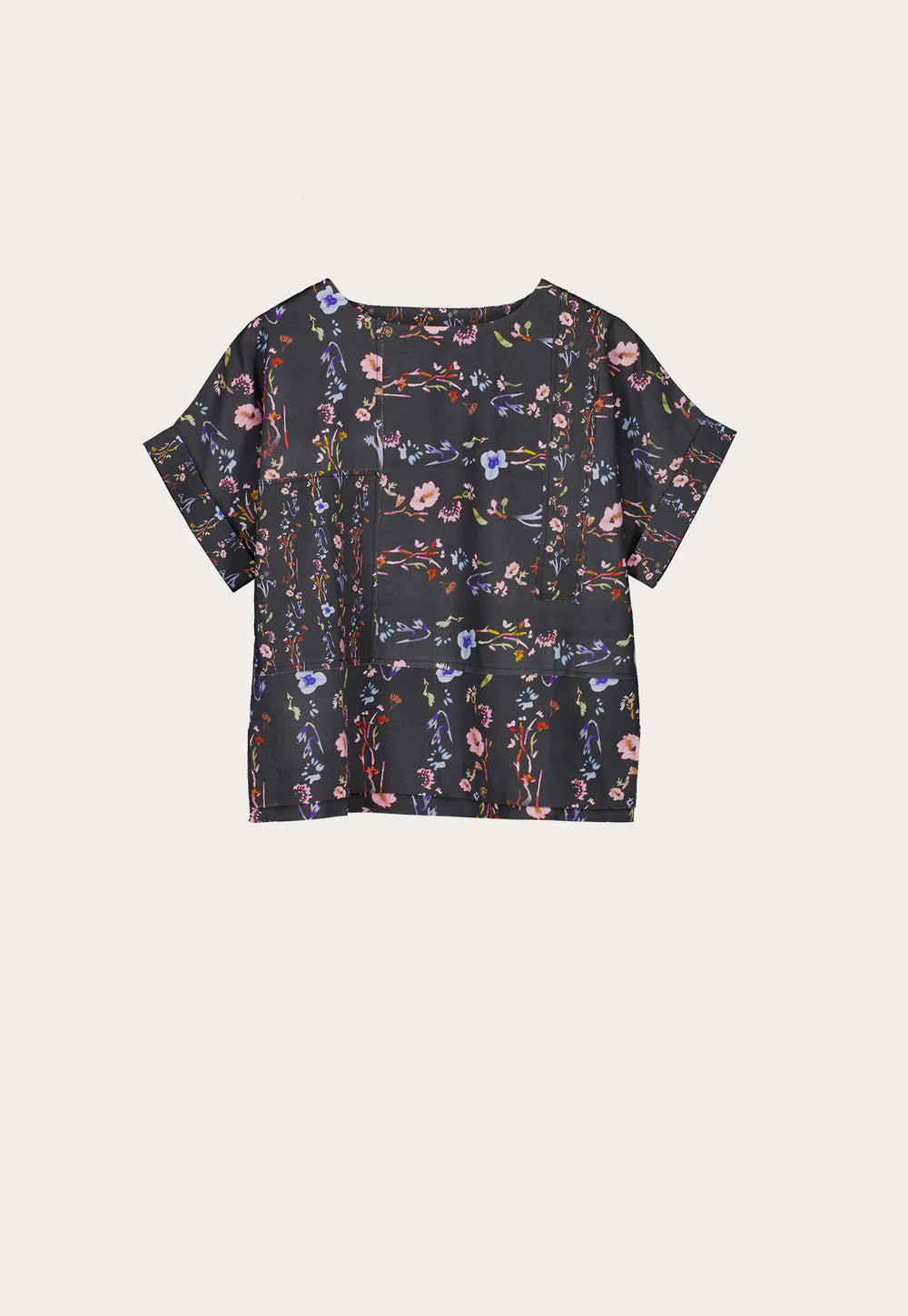 Dolman Top . Watercolour Charcoal