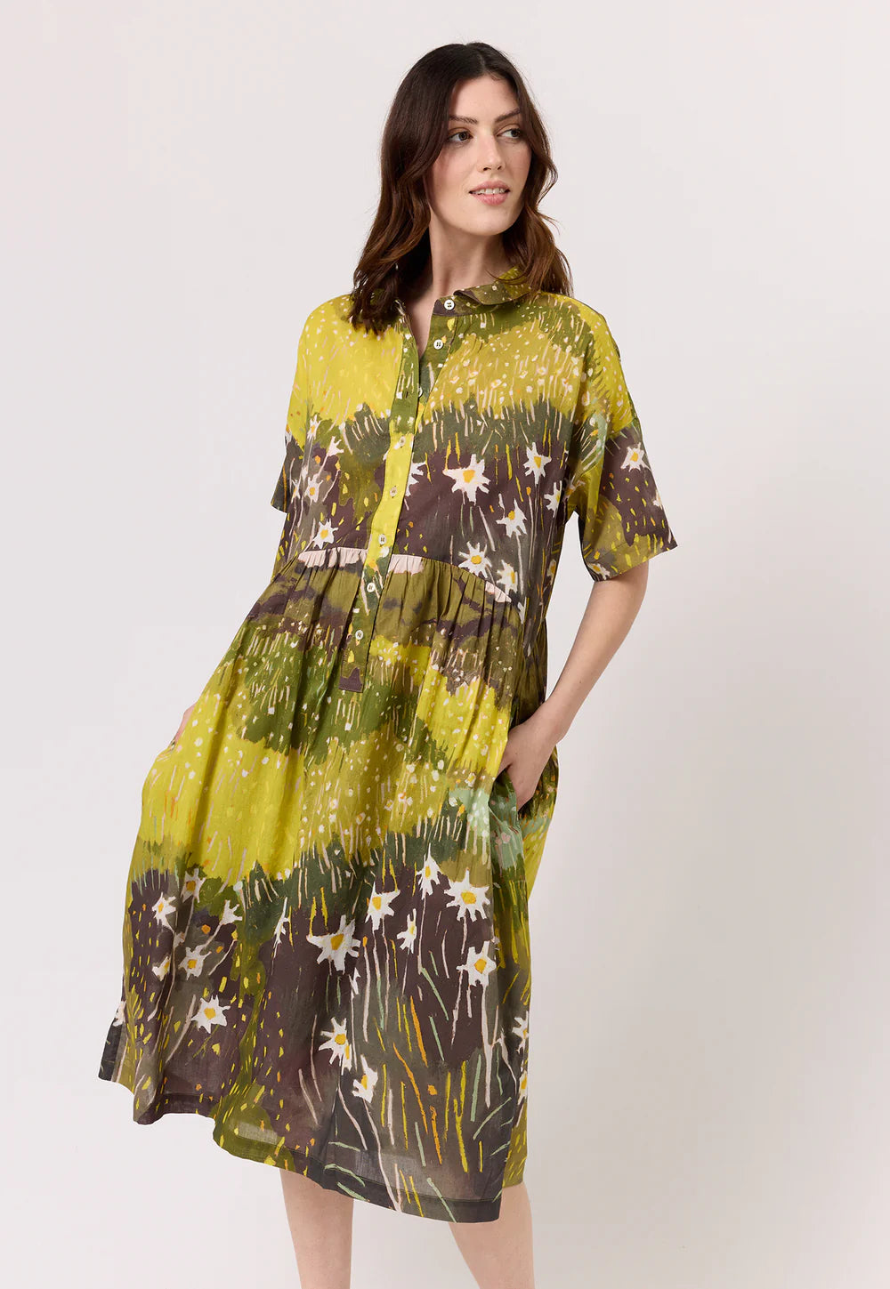 Luma Shirt Dress . Daisy Field