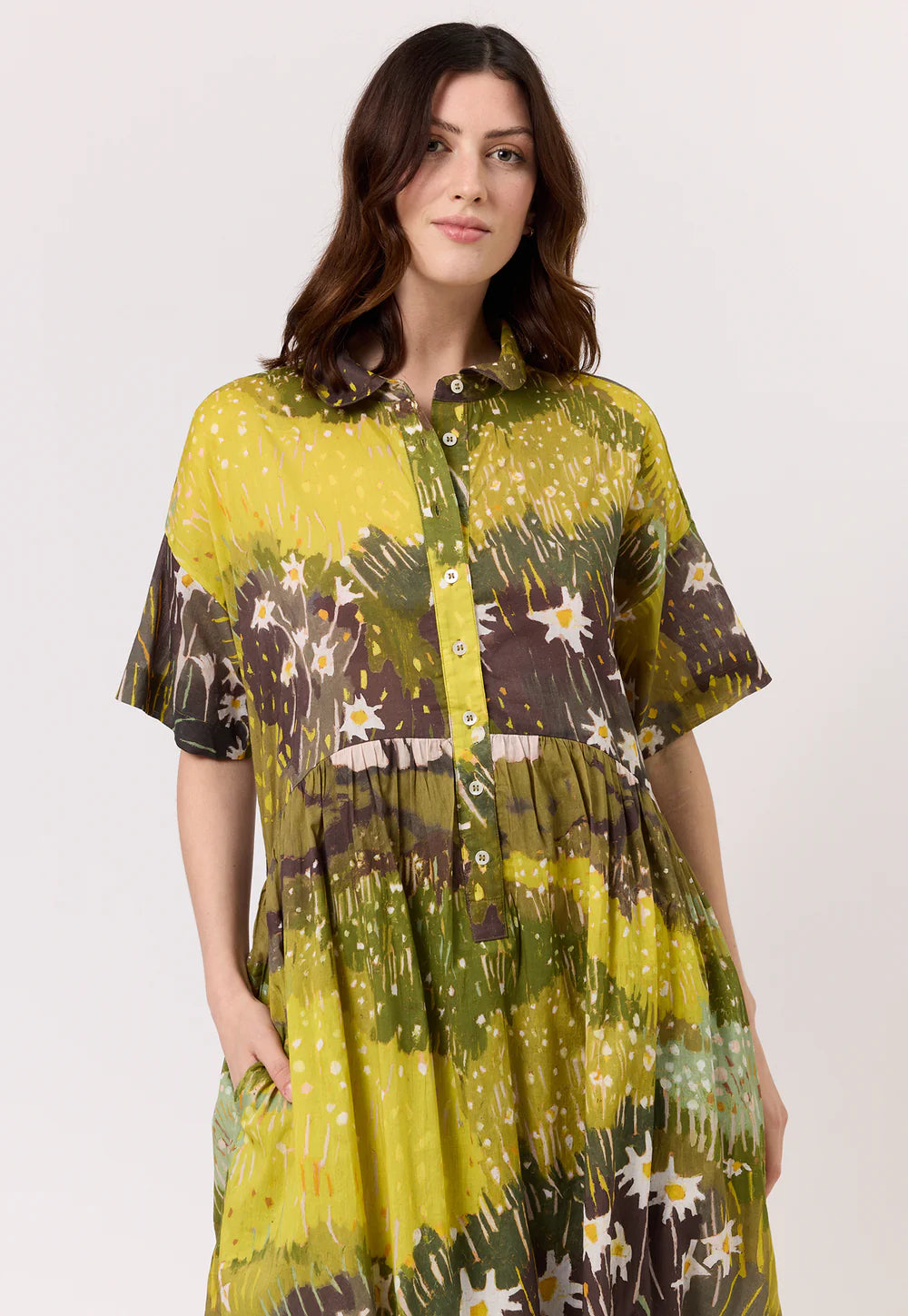 Luma Shirt Dress . Daisy Field