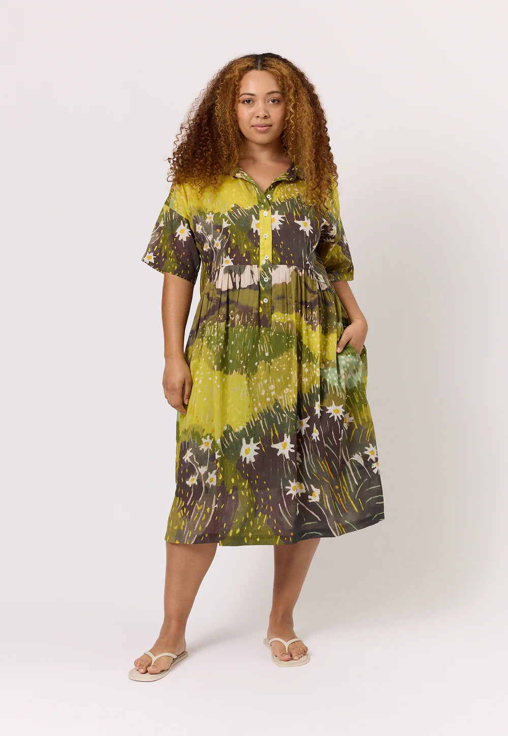Luma Shirt Dress . Daisy Field