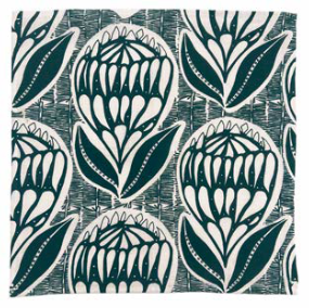 Napkin set . Waratah . Green