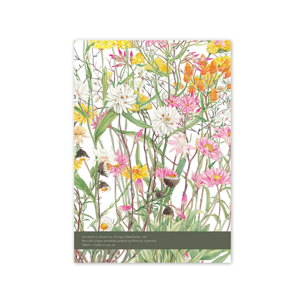 Studio Nikulinsky . A5 Notebook . Everlasting Daisies