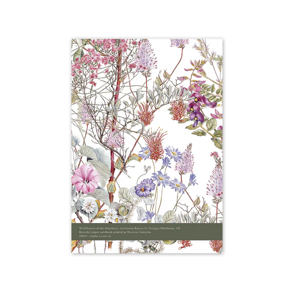 Studio Nikulinsky . A5 Notebook . Wildflowers of the Murchison