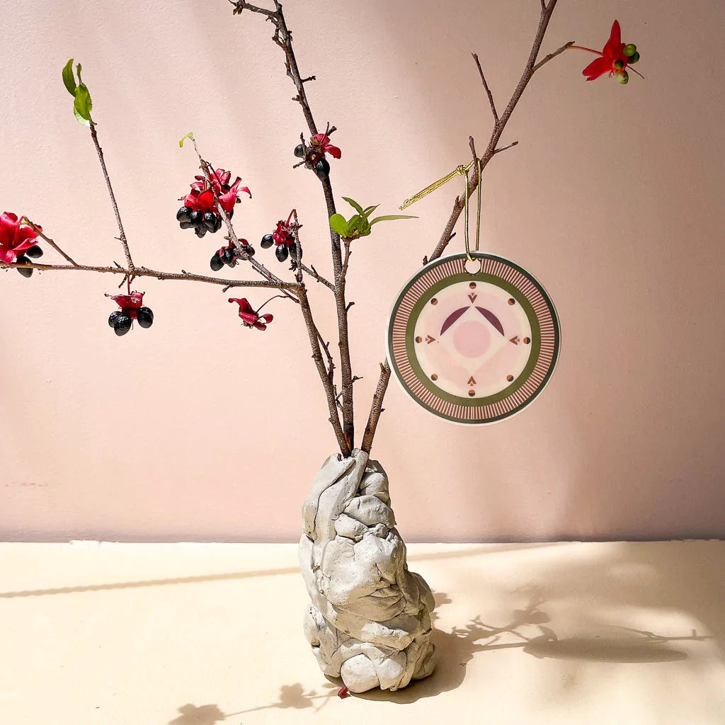 Handmade Ceramic Christmas Ornament . Nutcracker