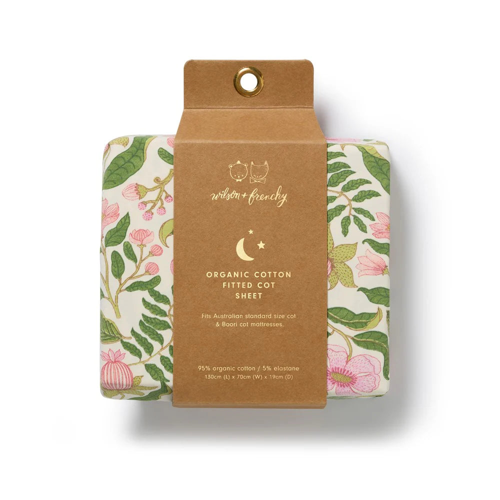 Organic Cotton Fitted Cot Sheet . Ma Fleur