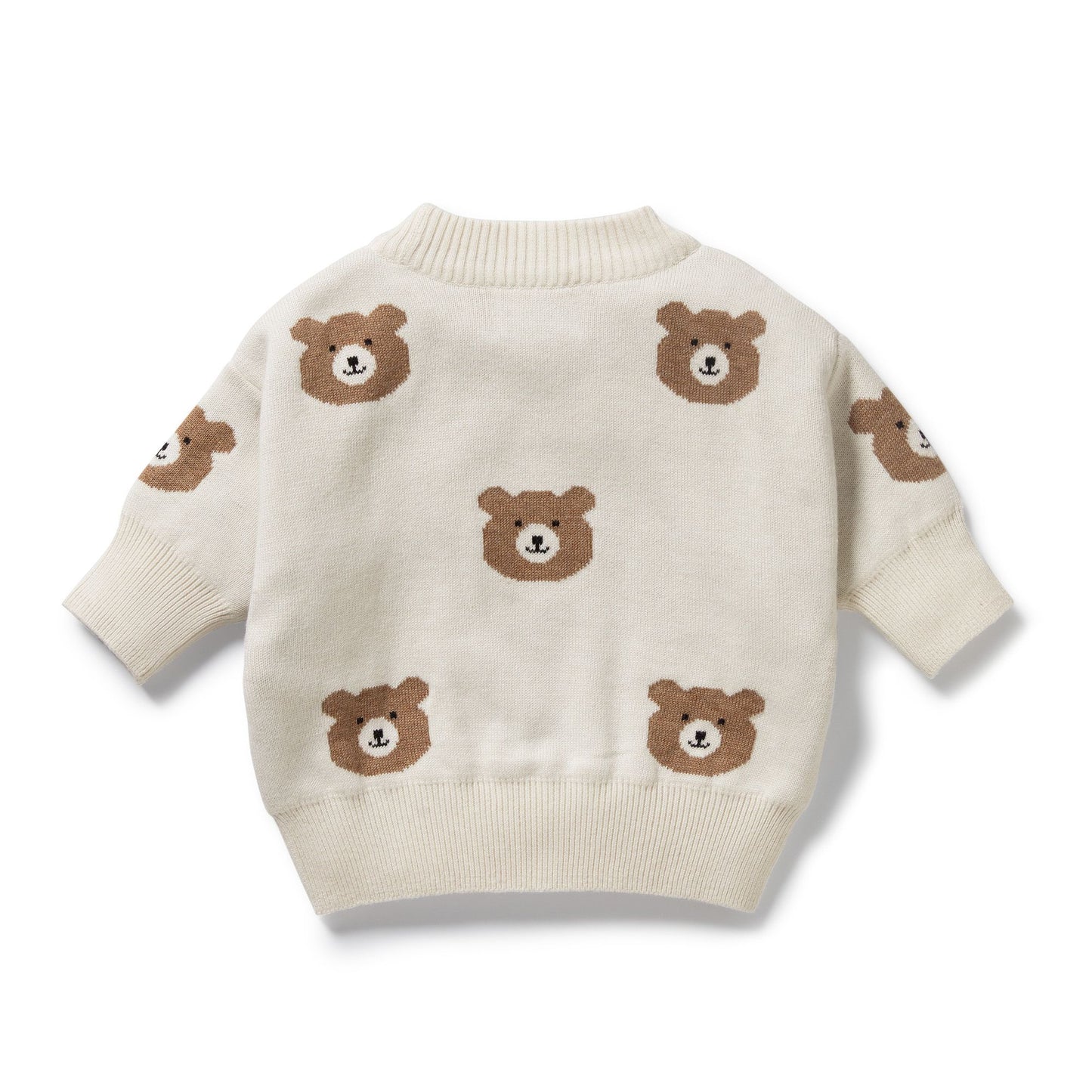 Beary Cute Organic Knitted Jacquard Jumper