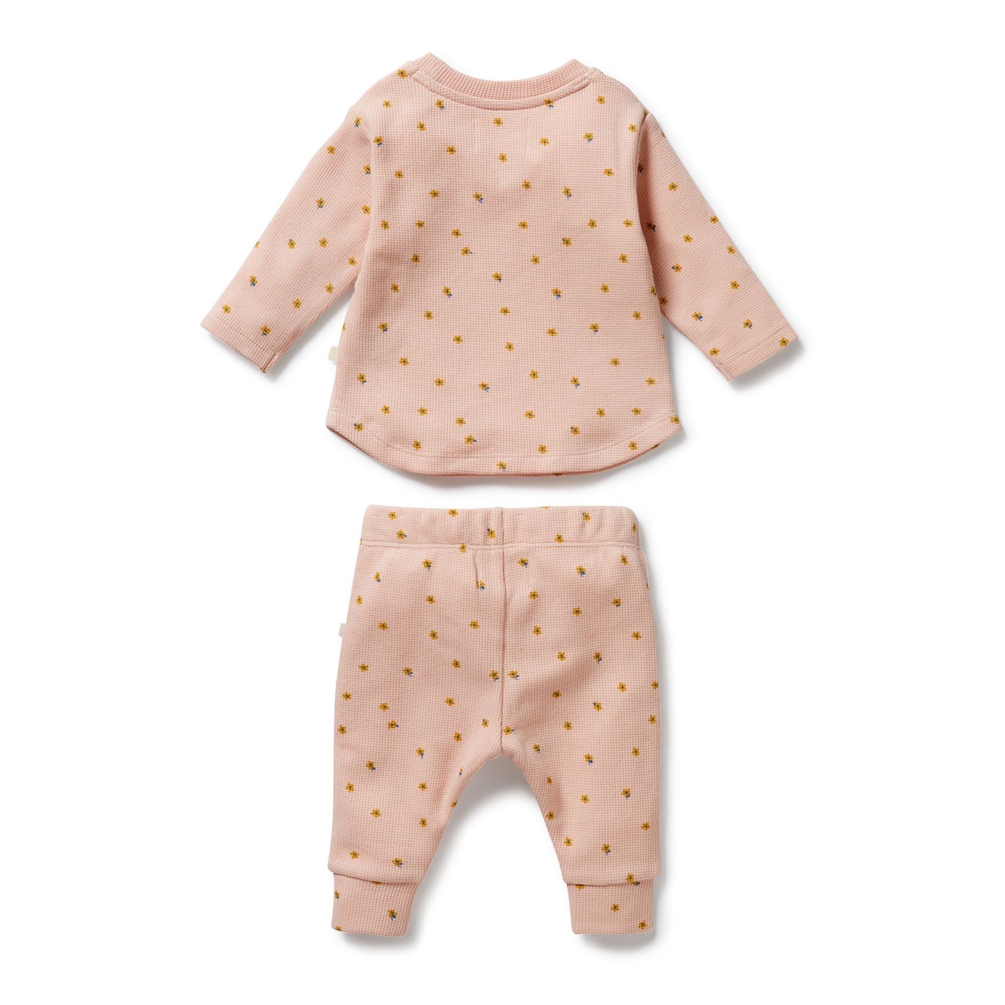 SET . Organic Baby Jumper and Pant . Little Fleur