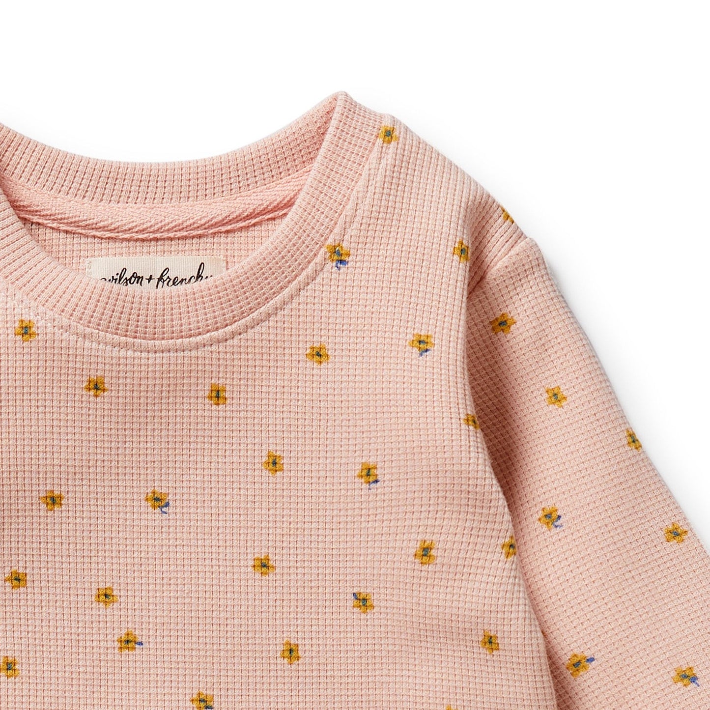 SET . Organic Baby Jumper and Pant . Little Fleur