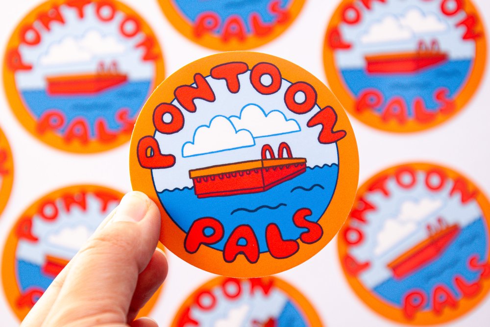 Pontoon Pals Sticker