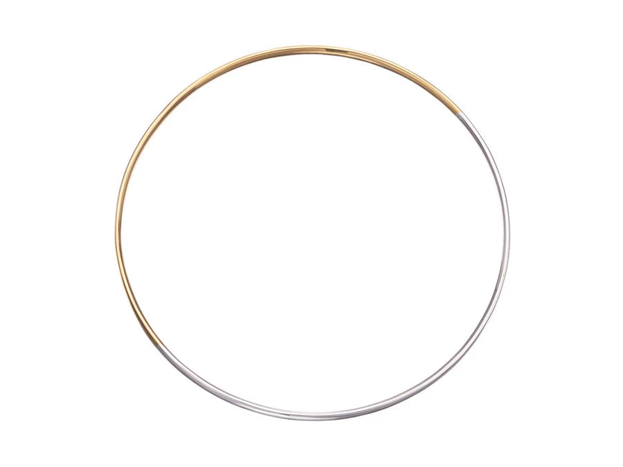 Simple Round Bangle . Gold Dipped